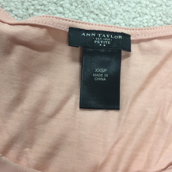 Ann Taylor layered chiffon tank blush pink ❤️ - Picture 3 of 3